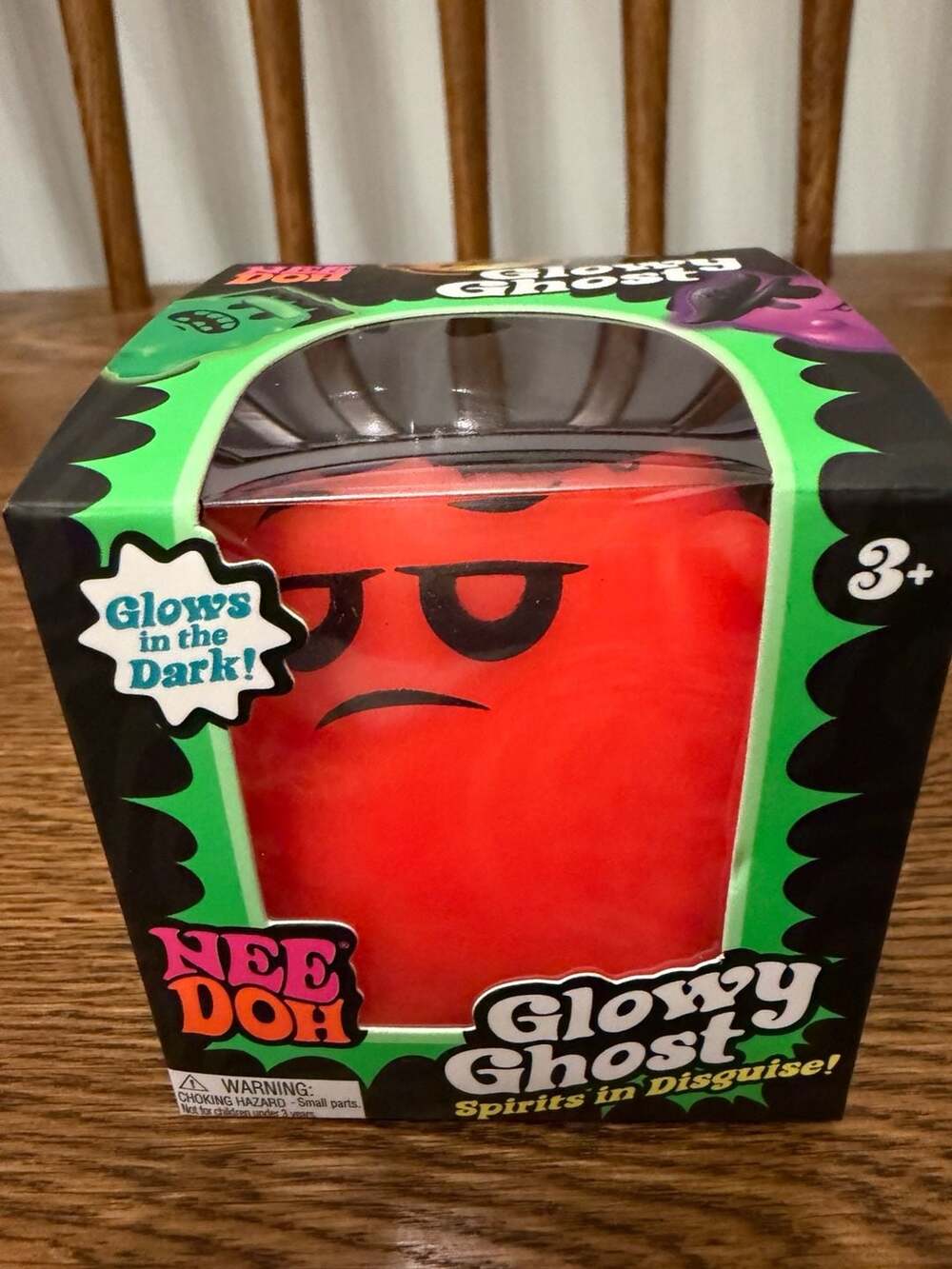 Schylling NeeDoh Glowy Ghost Glow in the Dark Fidget Toy